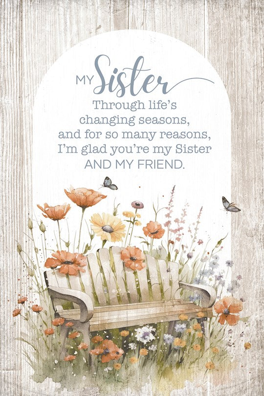 Wall Plaque-Mini Blessings-A Sister (4" x 6")