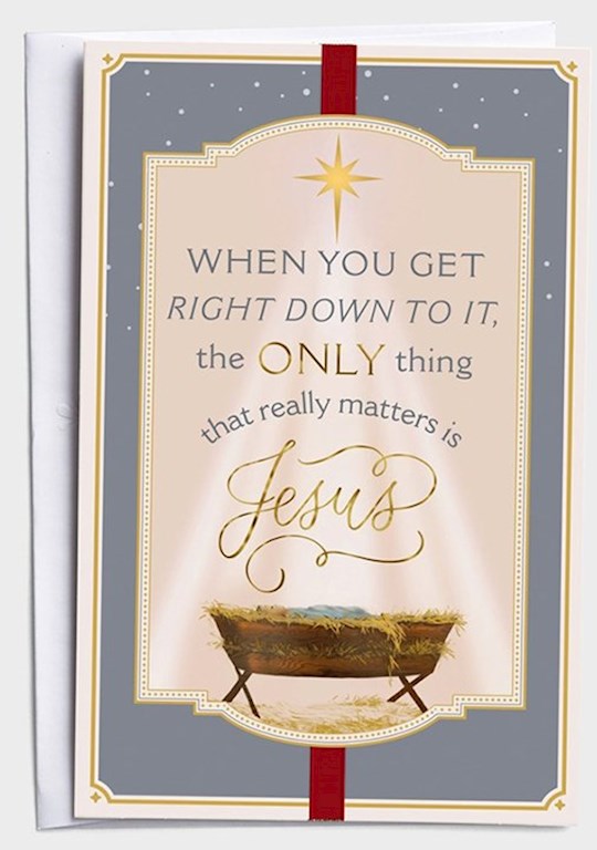 Boxed Card-Christmas-Only Jesus (Box Of 50)