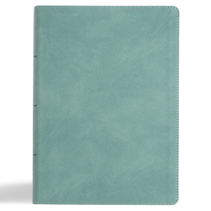 NASB 2020 Notetaking Bible Large Print Edition-Earthen Teal SuedeSoft LeatherTouch