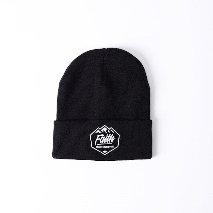 Beanie-Faith Move Mountains-Black