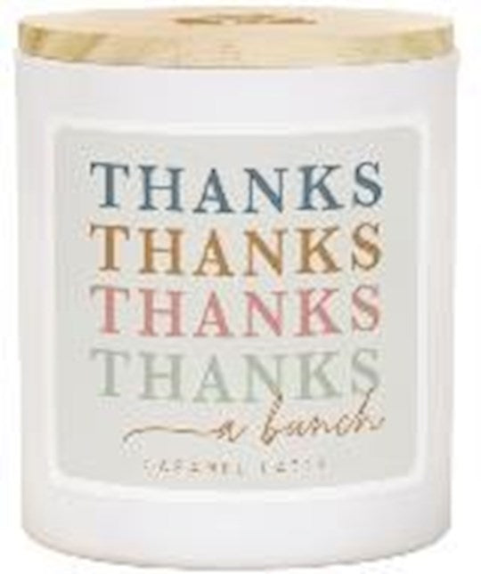 Candle-Thanks A Bunch-Caramel Latte Scent (11 Oz - 2 Wick)