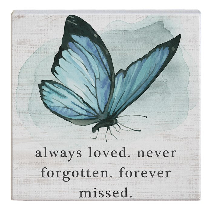 Gift-a-Block-Always Loved Butterfly (5.25" x 5.25")