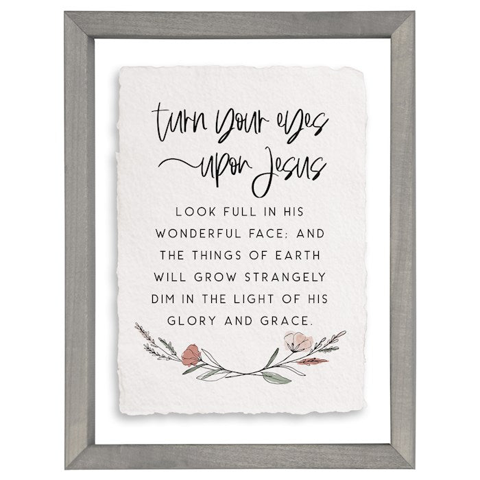 Floating Art Rectangle-Turn Your Eyes (11" x 14")