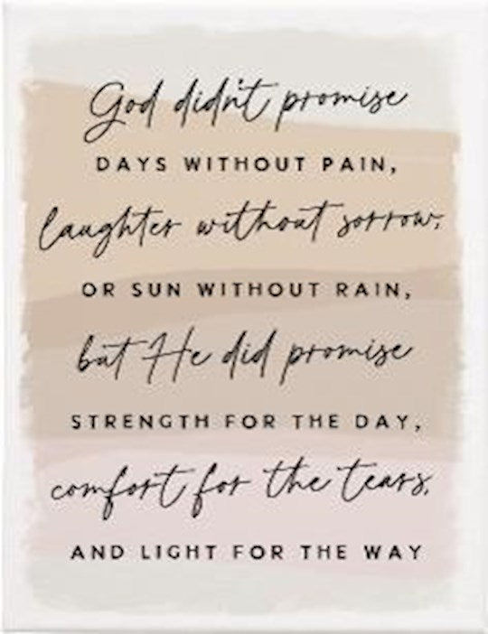 Wrapped Canvas-God Didn&
