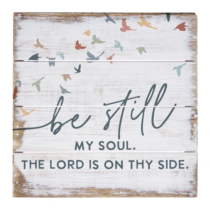 Petite Pallet-Be Still Soul Birds (6" x 6")