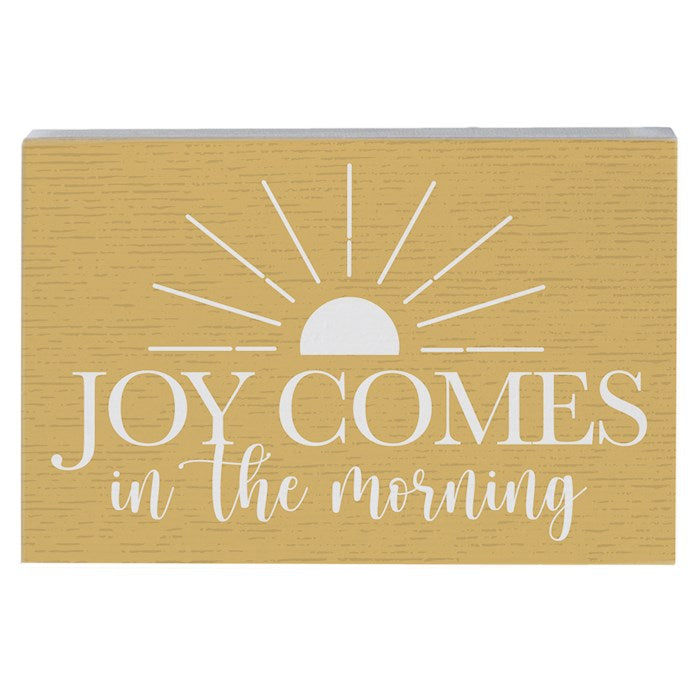 Small Talk Rectangle-Joy Comes-Yellow (5.25" x 3.5")