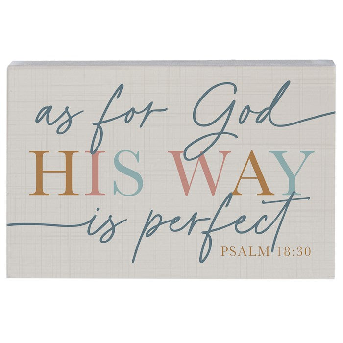 Small Talk Rectangle-God His Way (5.25" x 3.5")