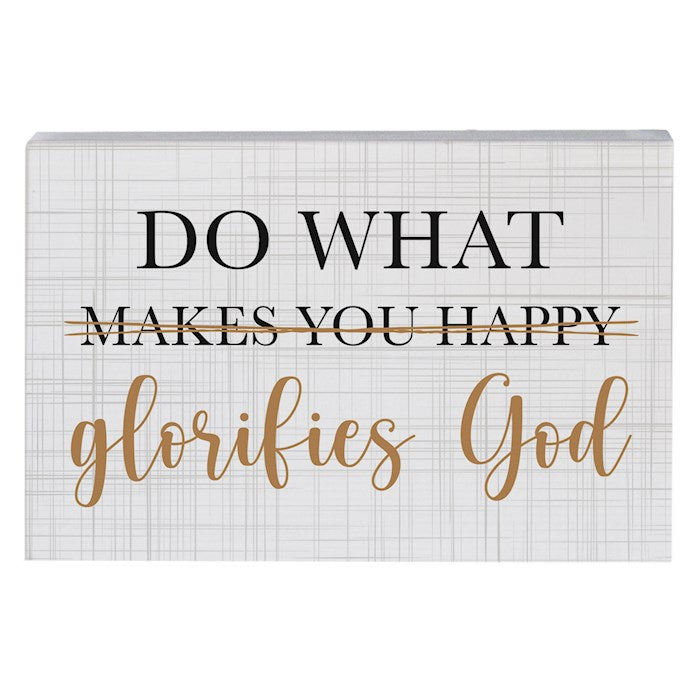Small Talk Rectangle-Do What Glorifies God (5.25" x 3.5")