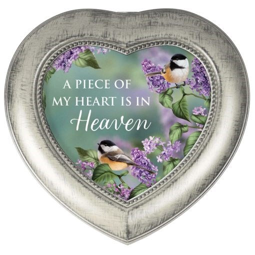 Music Box-Heart In Heaven/Amazing Grace (5.5" x 5.25")