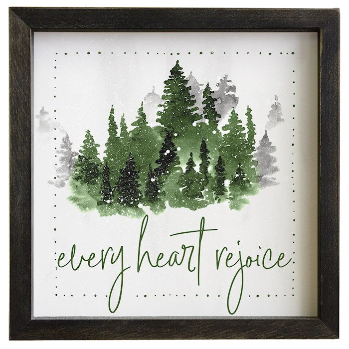 Rustic Frame-Every Heart Rejoice (10 x 10)