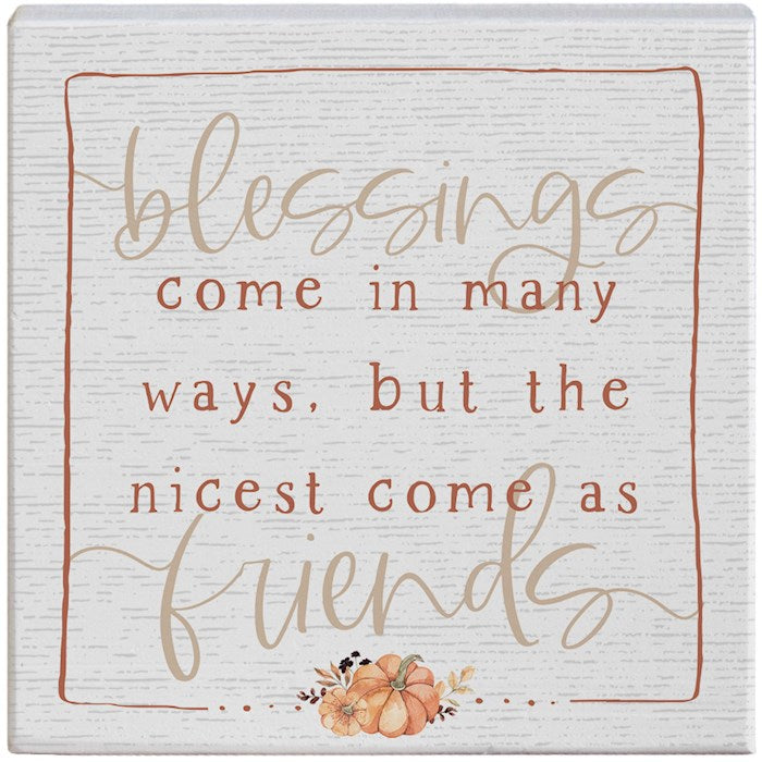 Small Talk Square-Blessings Friends (5.25 x 5.25)