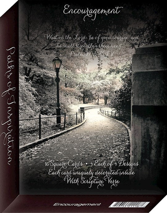 Boxed Card-Square-Assorted-Paths Of Inspiration (Box Of 16)