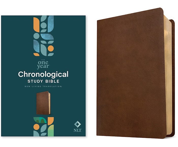 NLT The One Year Chronological Study Bible-Rustic Brown LeatherLike