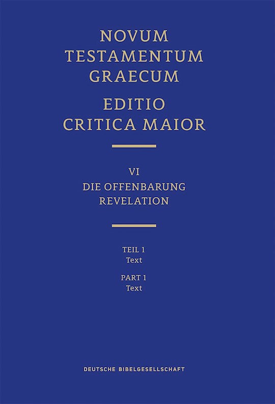 Novum Testamentum Graecum Editio Critica Maior VI/1: Revelation Text