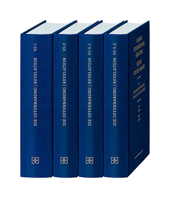 Novum Testamentum Graecum Editio Critica Maior VI: Revelation Complete Set (3 Volumes)