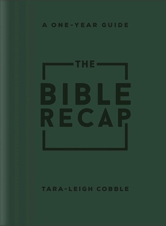 The Bible Recap-Forest Green Imitation Leather