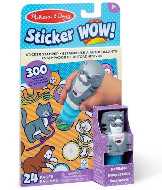 Sticker Wow! Cat w/Book & Stickers (Ages 3+)