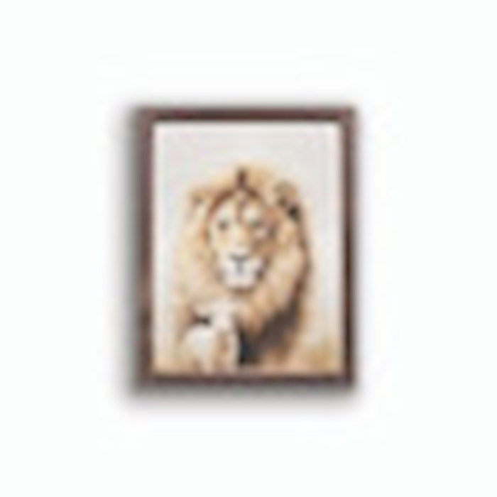 Framed Art-Lion & Lamb (12.75" x 16.75")