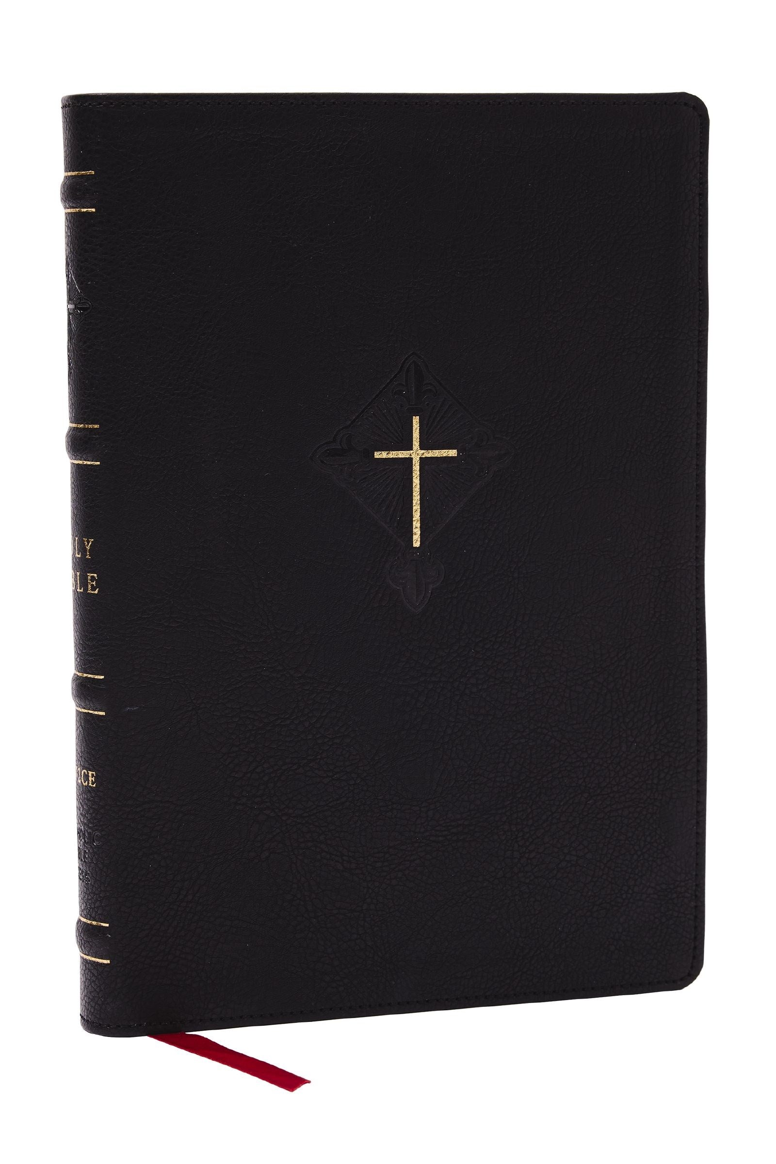 RSV2CE Thinline Large Print Catholic Bible (Comfort Print)-Black Leathersoft