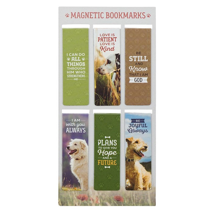 Bookmark Set-Magnetic-Dogs (Pack Of 6)