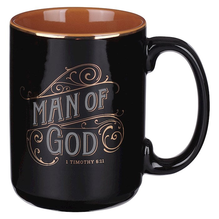 Mug-Man Of God (1 Timothy 6:11)-Black (MUG1110)