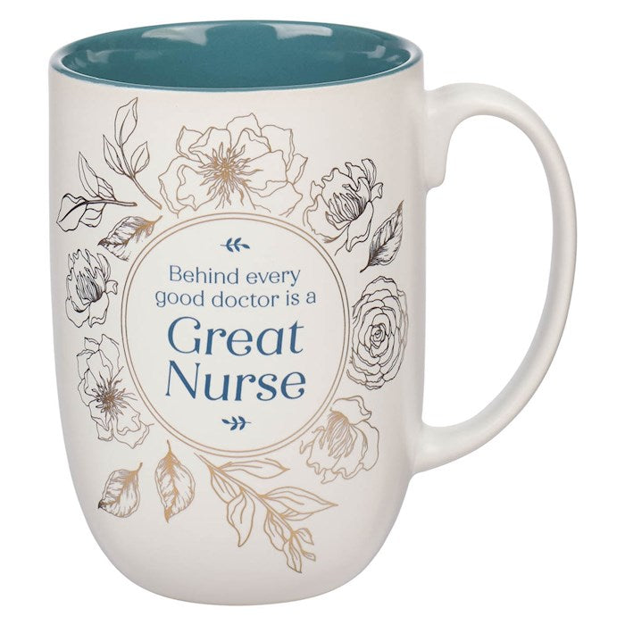 Mug-Great Nurse (Philippians 4:13)-Teal (MUG1114)