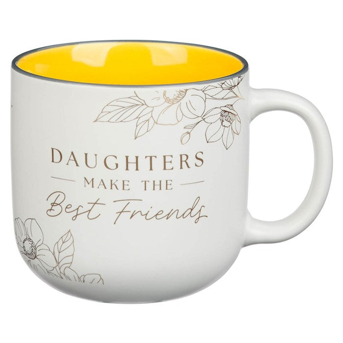 Mug-Daughters Make Best Friends (Proverbs 3:15)-Yellow (MUG1115)