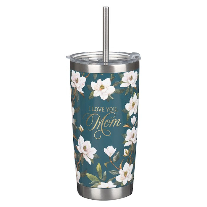 Stainless Steel Tumbler-Dark Teal-Love You Mom Prov. 31:25