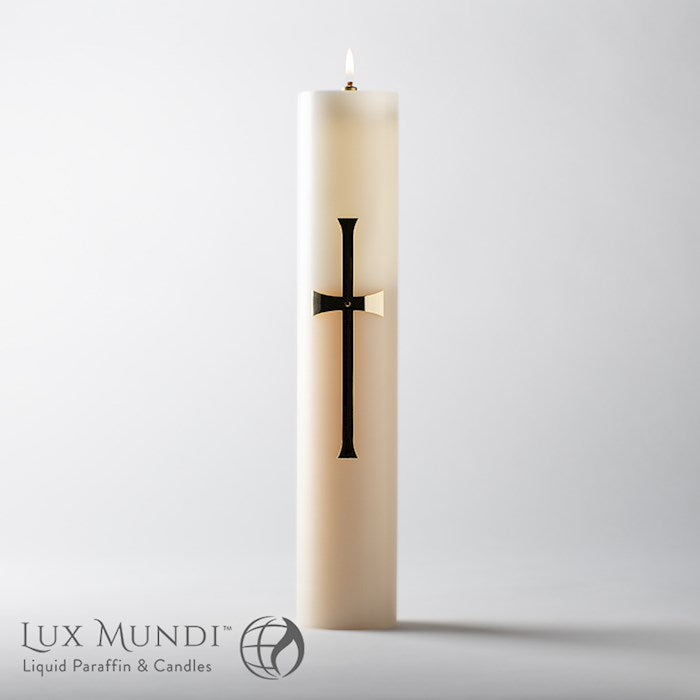 Christ Candle Shell-Latin Cross Design (2 5/8" x 14")