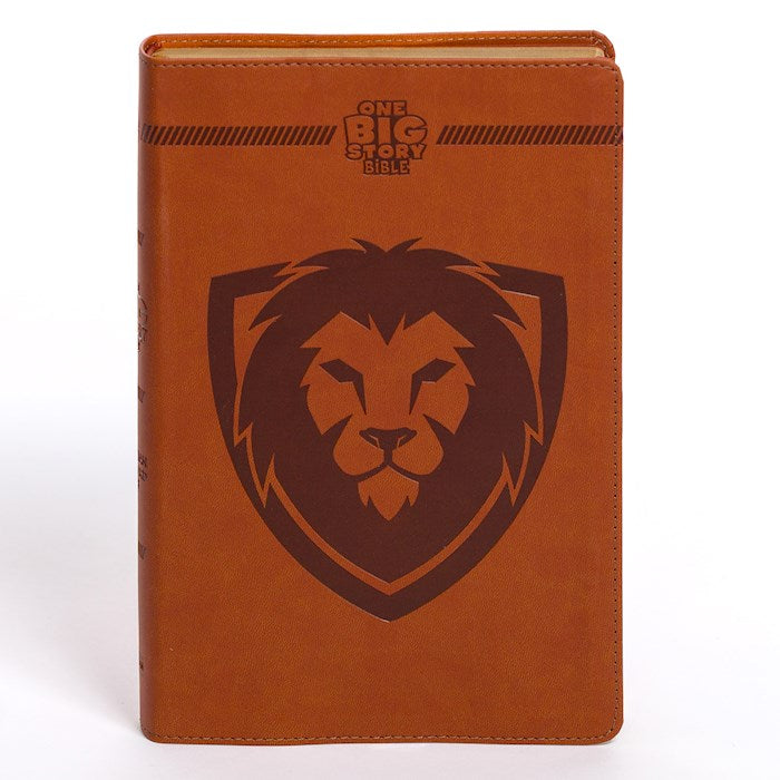 CSB One Big Story Bible-Brown LeatherTouch