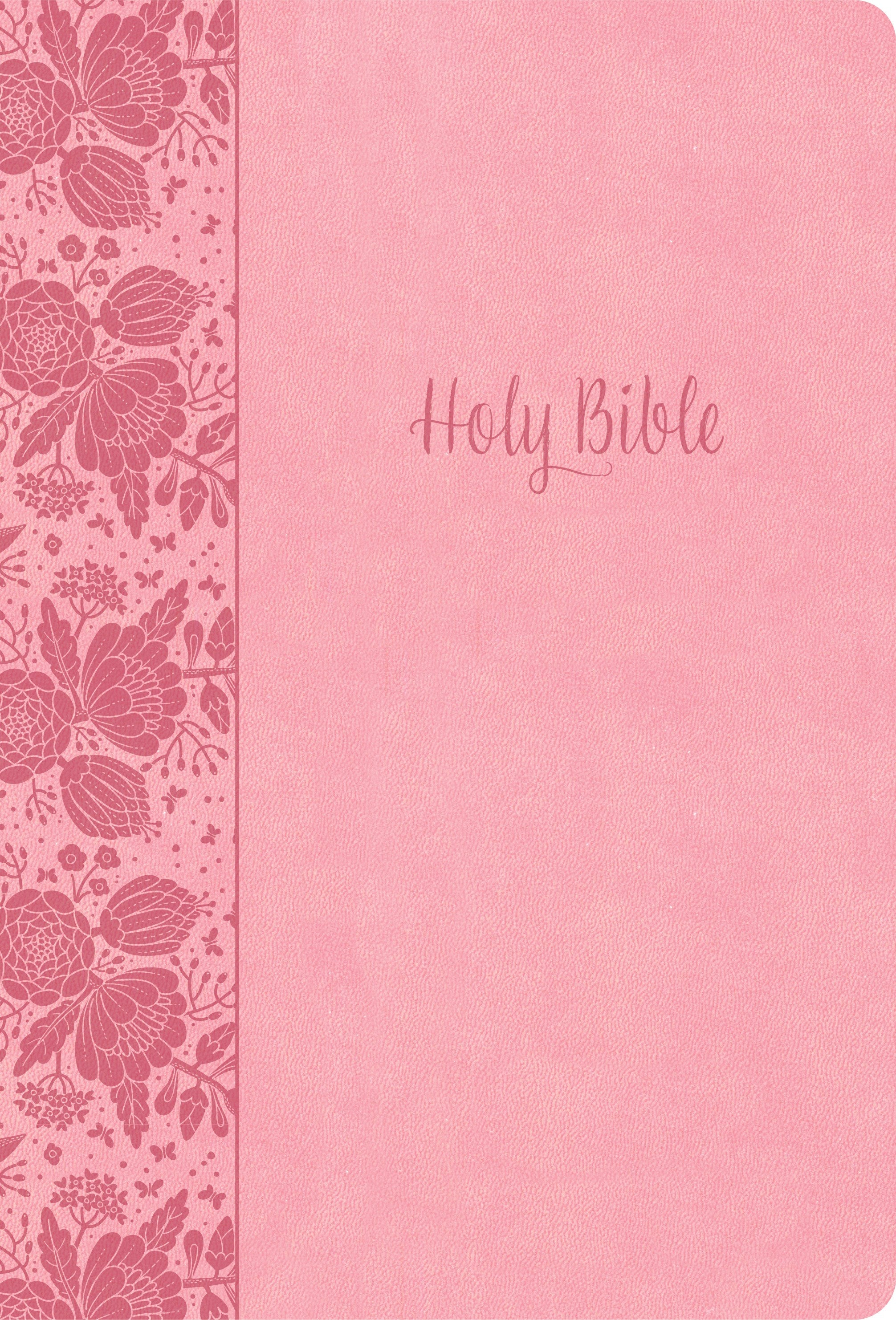 KJV Large Print Thinline Bible (Value Edition)-Soft Pink LeatherTouch