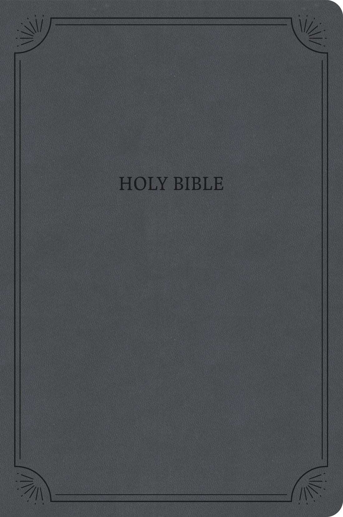 NASB Large Print Thinline Bible (Value Edition)-Charcoal LeatherTouch