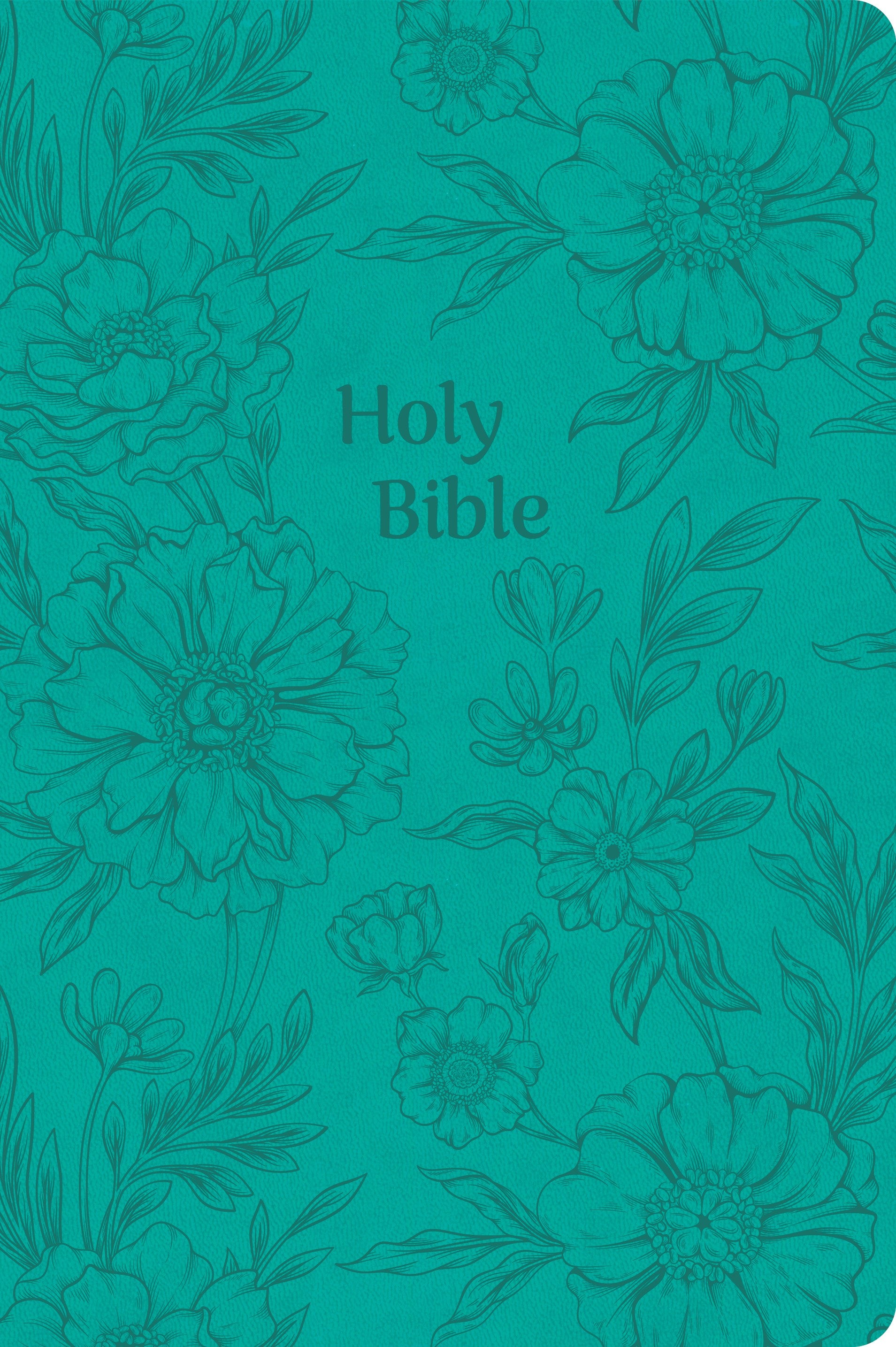 NASB Large Print Thinline Bible (Value Edition)-Teal LeatherTouch