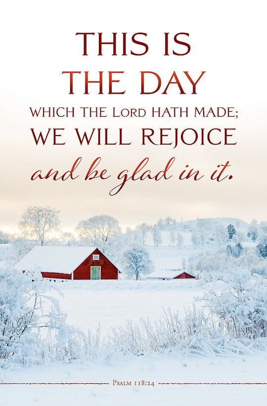 Bulletin-This Is The Day Which The Lord Hath Made (Psalm 118:24) (Pack Of 100)