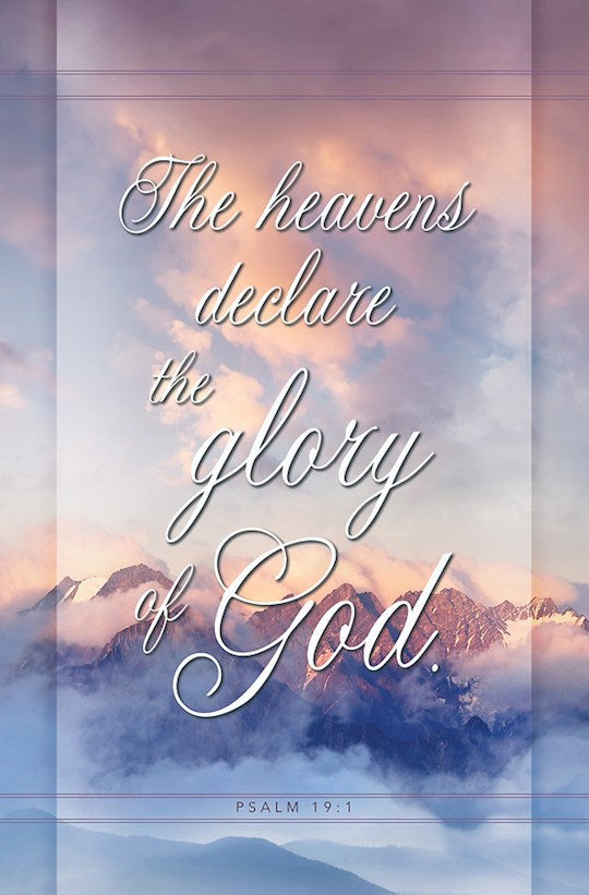 Bulletin-The Heavens Declare The Glory Of God (Psalm 19:1) (Pack Of 100)
