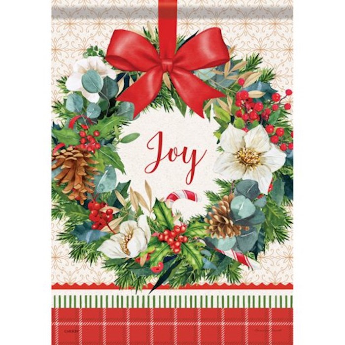 Flag-Garden-Durasoft-Peppermint Holly (12.5" x 18")