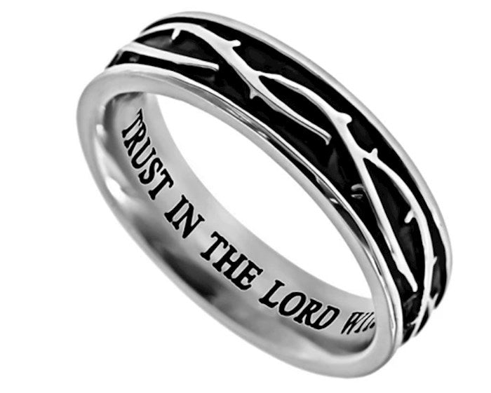 Ring-Crown Of Thorns-Trust (Size 5)-Gold