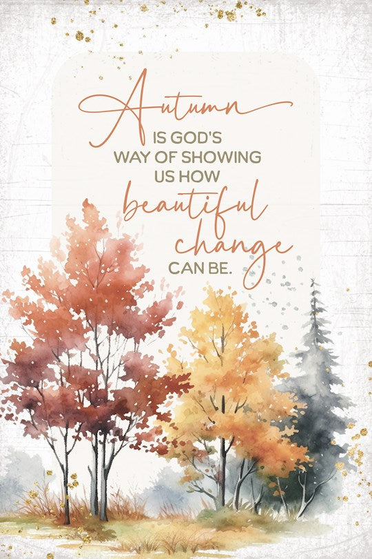 Wall Plaque-Mini Blessings-Autumn Is God&