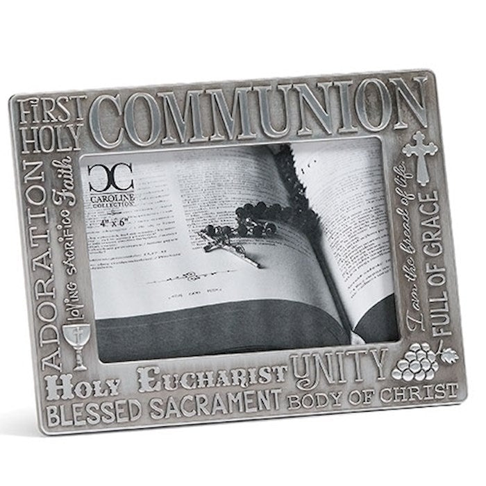 Frame-First Holy Communion Word Art (Holds 4" x 6" Photo)
