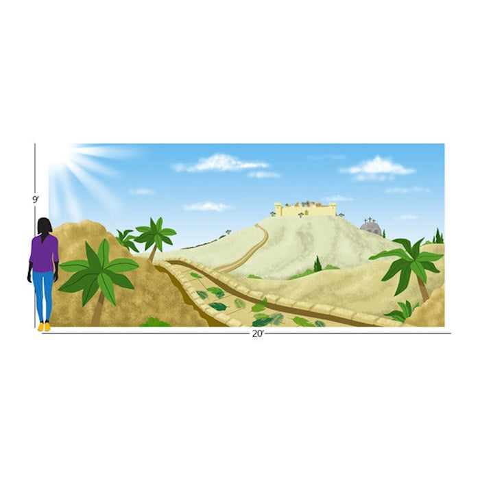 Team Family Year 1: Easter/Journey Insta-Theme Fabric Backdrop (20&