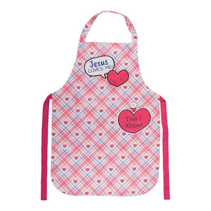 Apron-Jesus Loves Me W/ Hand Towel (Child) (25" x 18")