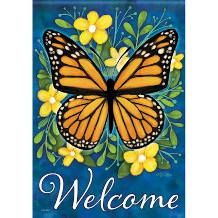 Flag-Garden-Dura Soft-Monarch Morning (12.5" x 18")