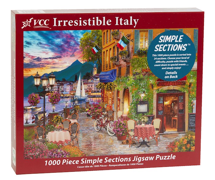 Simple Sections Jigsaw Puzzle-Irresistible Italy (1000 Pieces)