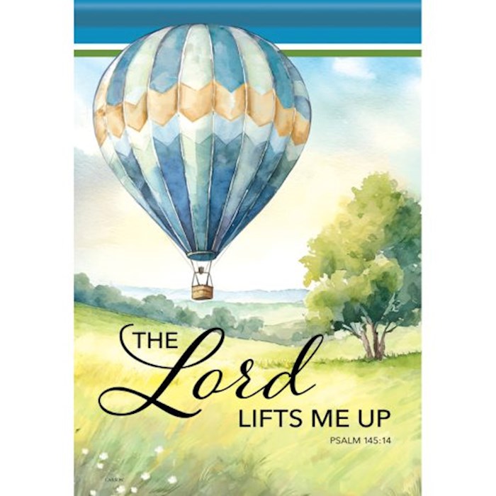 Flag-Garden-Dura Soft-Lifts Me Up (Psalm 145:14) (12.5" x 18")