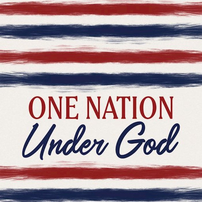 Square House Coasters-One Nation Under God (Pack Of 6) (4")