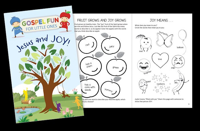 Jesus And Joy Activity Book (Gospel Fun For Little Ones) (Pack Of 12)