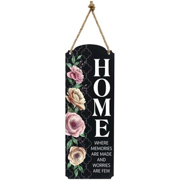 Metal Wall Decor-Home Sweet Home (6.5" x 18")