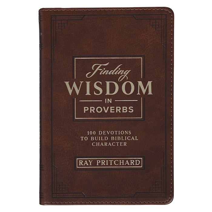 Finding Wisdom In Proverbs-Honey Brown Faux Leather