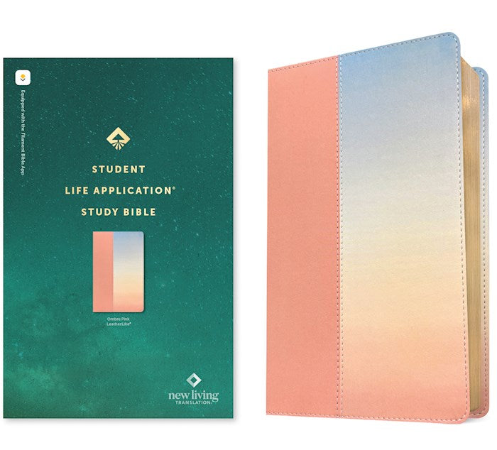 NLT Student Life Application Study Bible Filament Enabled-Ombre Pink LeatherLike