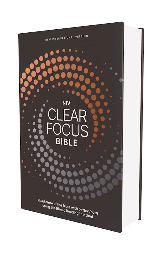 NIV Clear Focus Bible-Charcoal/Copper Hardcover